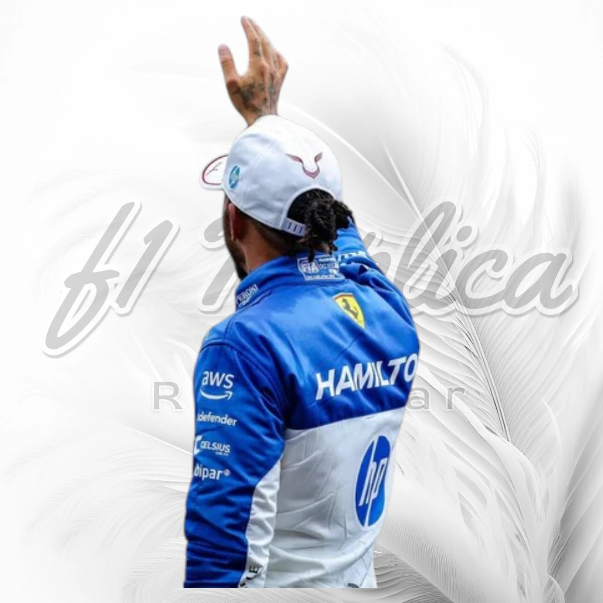 Lewis Hamilton Ferrari F1 Racing Suit 2025-Miami GP