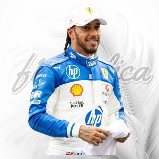 Lewis Hamilton Ferrari F1 Racing Suit 2025-Miami GP