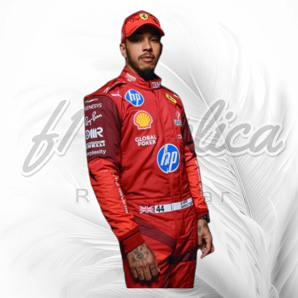 Lewis Hamilton Ferrari F1 Racing Suit 2025 Las Vegas GP