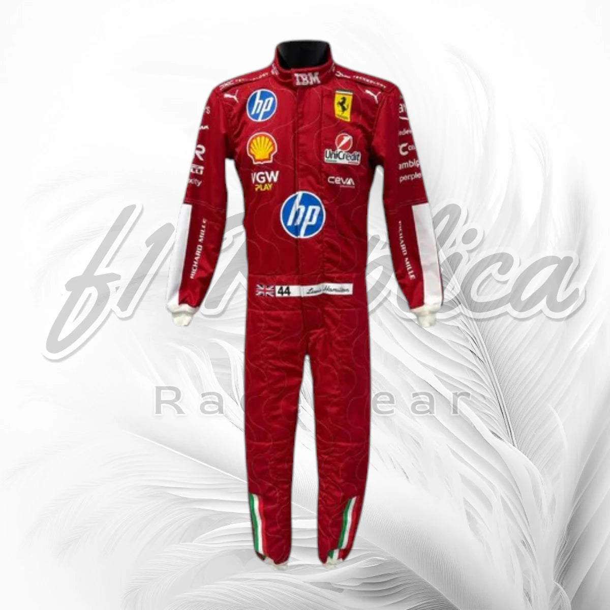 Lewis Hamilton Ferrari F1 Racing Suit 2025 Monza GP