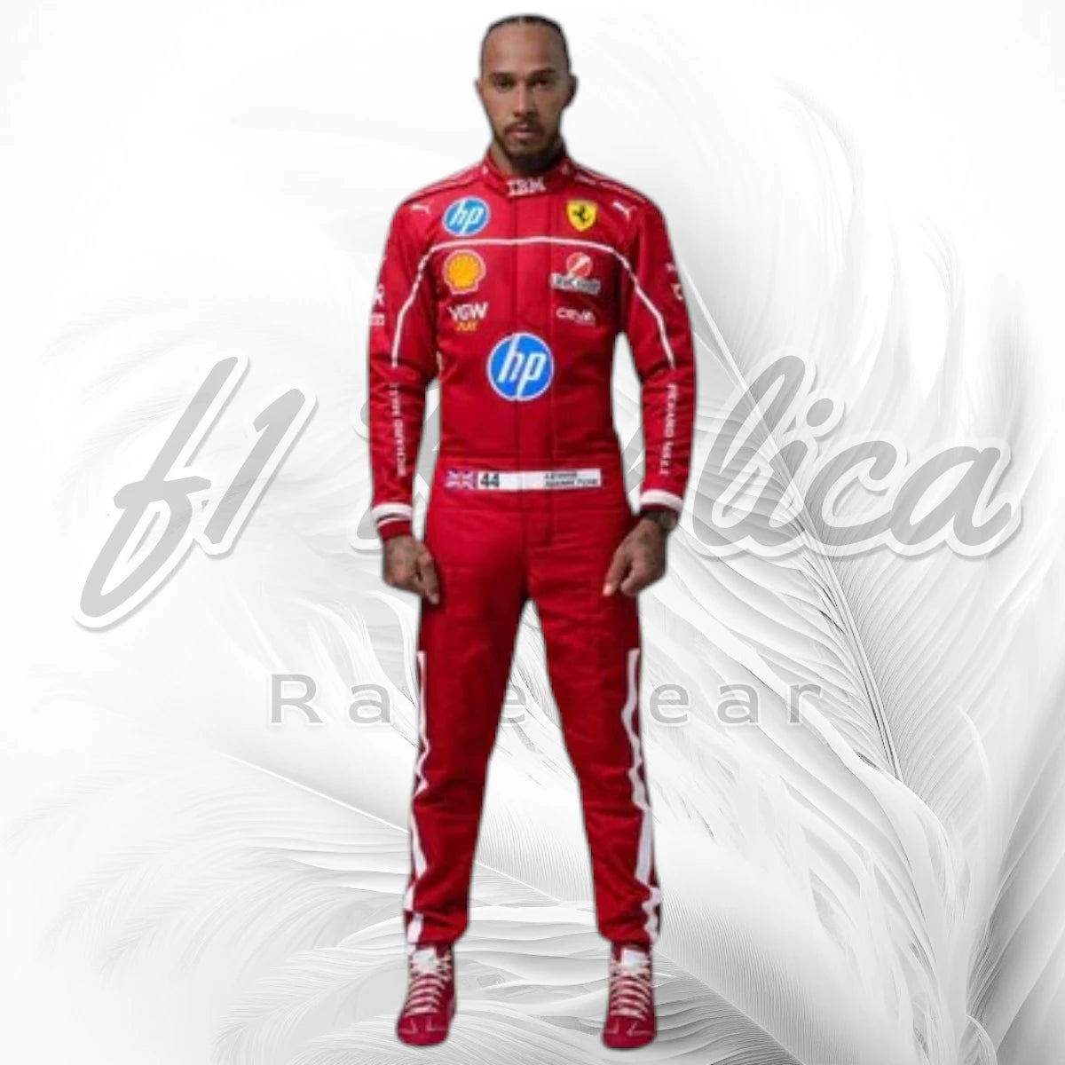 Lewis Hamilton Ferrari F1 Racing Suit Replica 2025