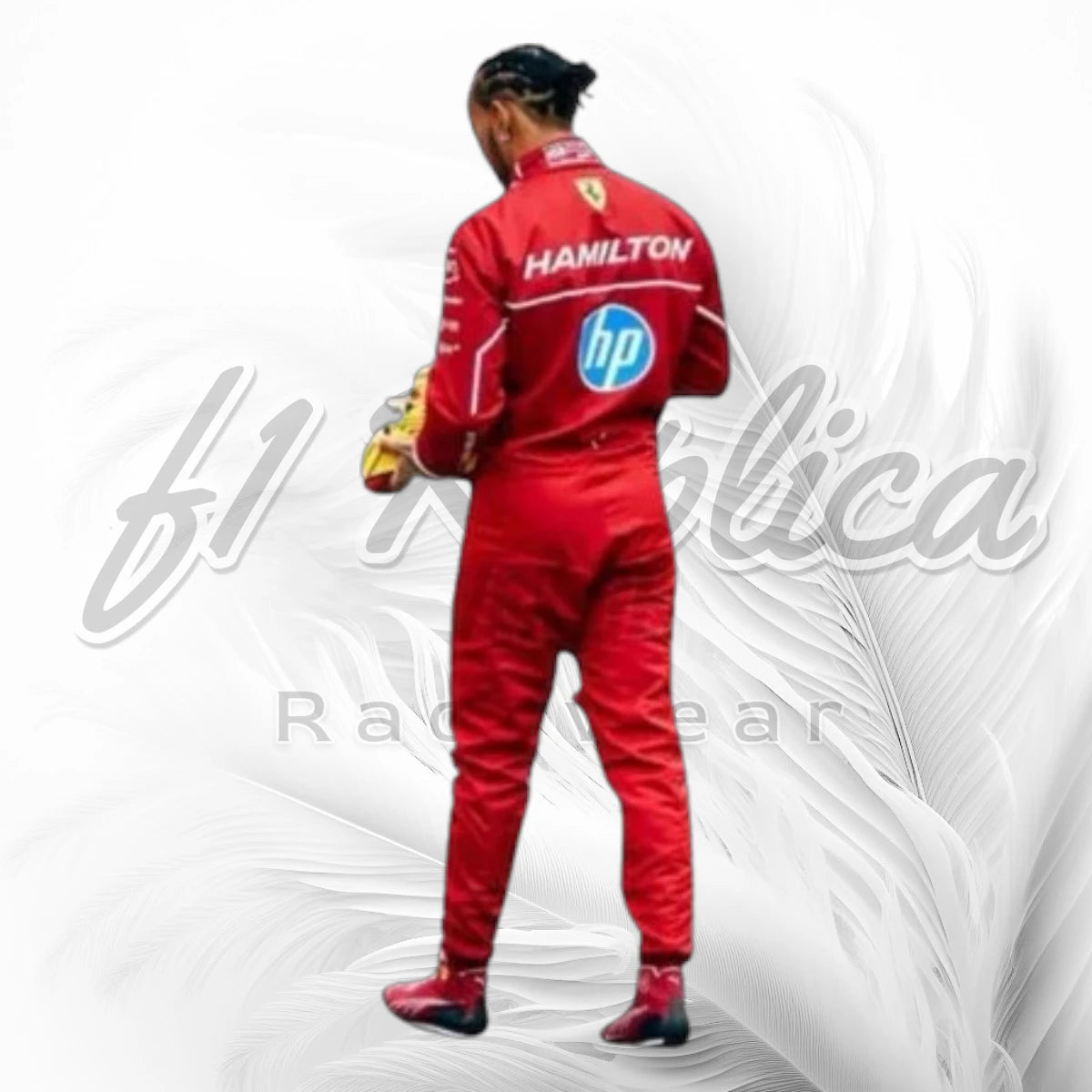 Lewis Hamilton Ferrari F1 Racing Suit Replica 2025