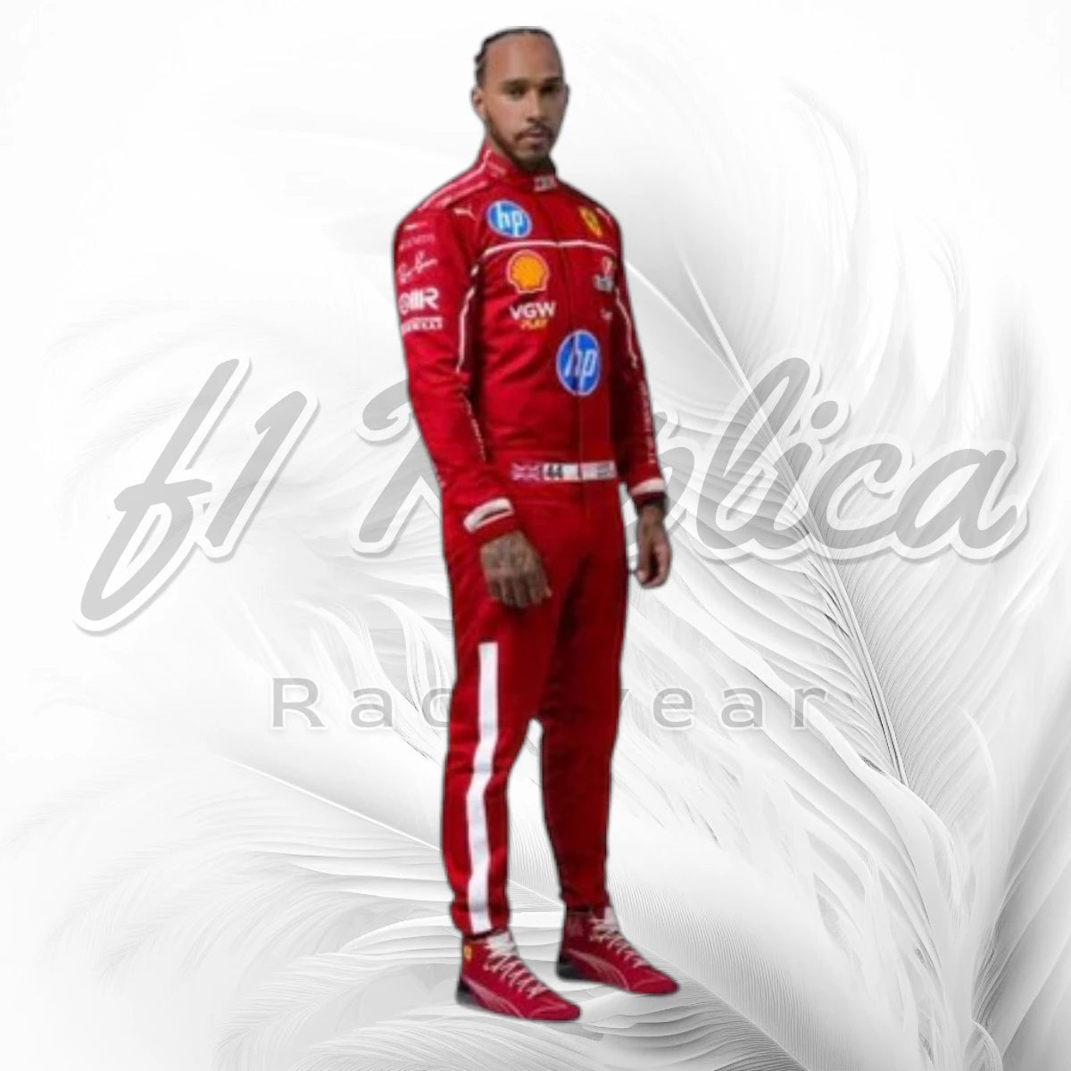 Lewis Hamilton Ferrari F1 Racing Suit Replica 2025