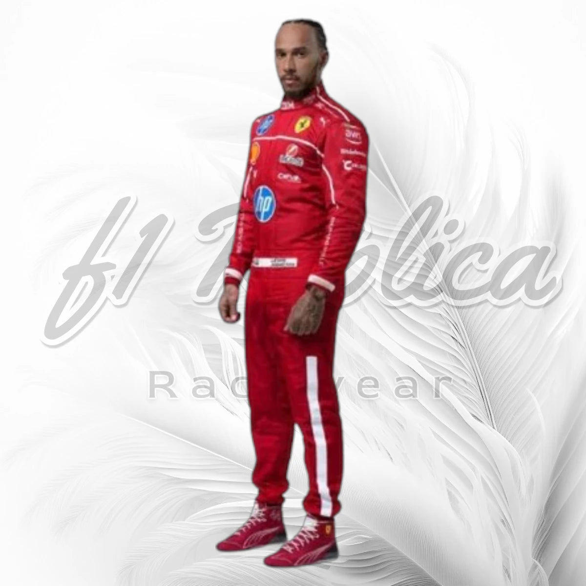 Lewis Hamilton Ferrari F1 Racing Suit Replica 2025