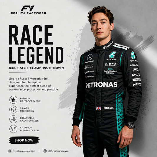 George Russell Mercedes-AMG Petronas F1 Racing Suit Replica 2026