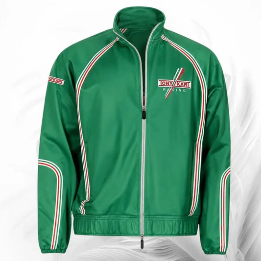 Tony Kart Inspired Racing Jacket | Green Motorsport Jacket