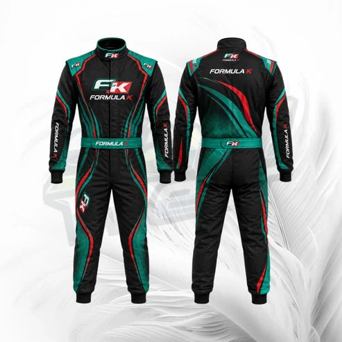 Formula K FK Green Premium Kart Racing Suit