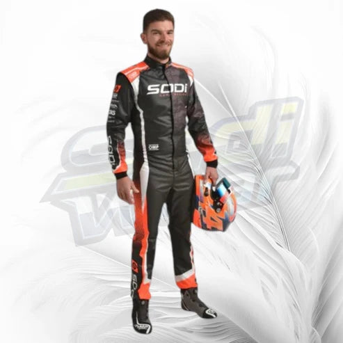 Sodi Kart Black Orange Racing Suit 2024
