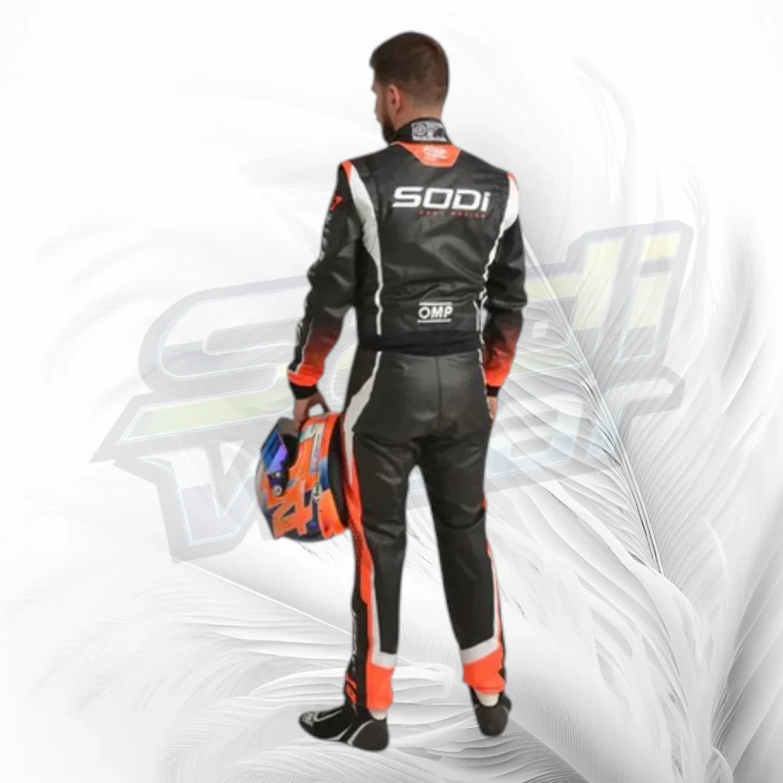 Sodi Kart Black Orange Racing Suit 2024