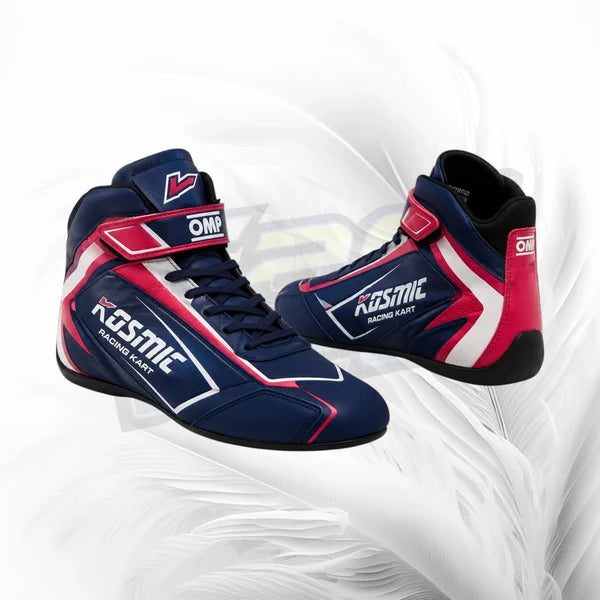 Pair of Kosmic racing boots on a white background