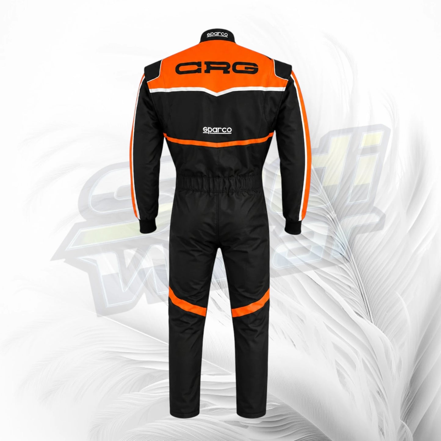 CRG Orange Black Kart Racing Suit 2022