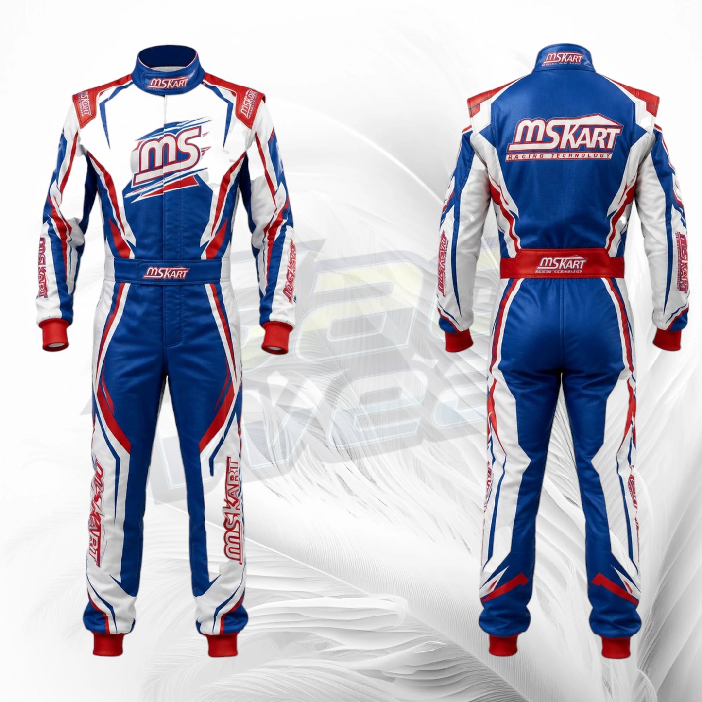 Custom MS Kart Racing Suit Blue White Red