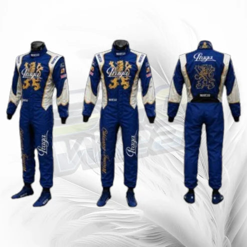 Praga Blue Custom Kart Racing Suit